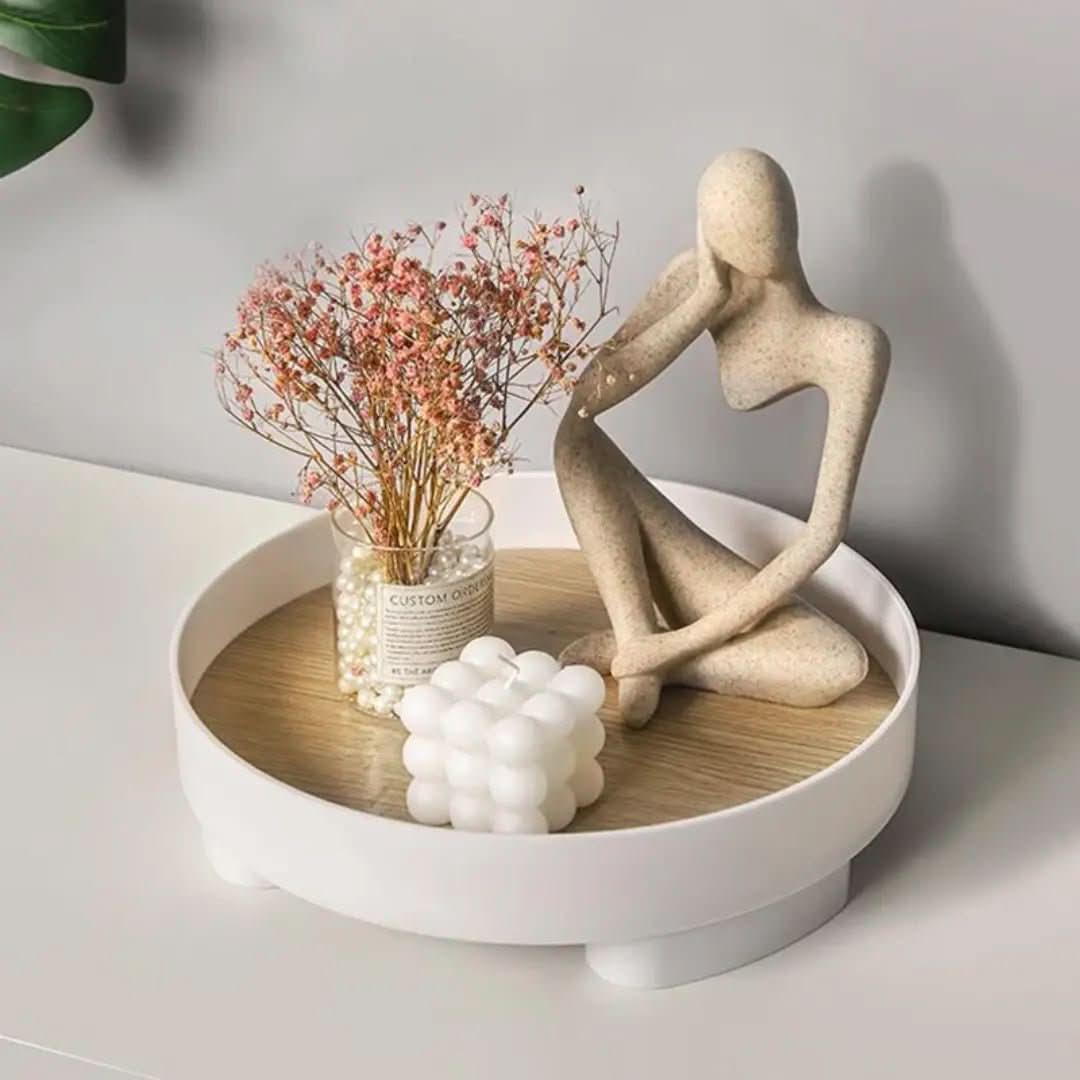 Estatueta Decorativa Pensamento – Elegância Minimalista | Morada Serena - Morada Serena