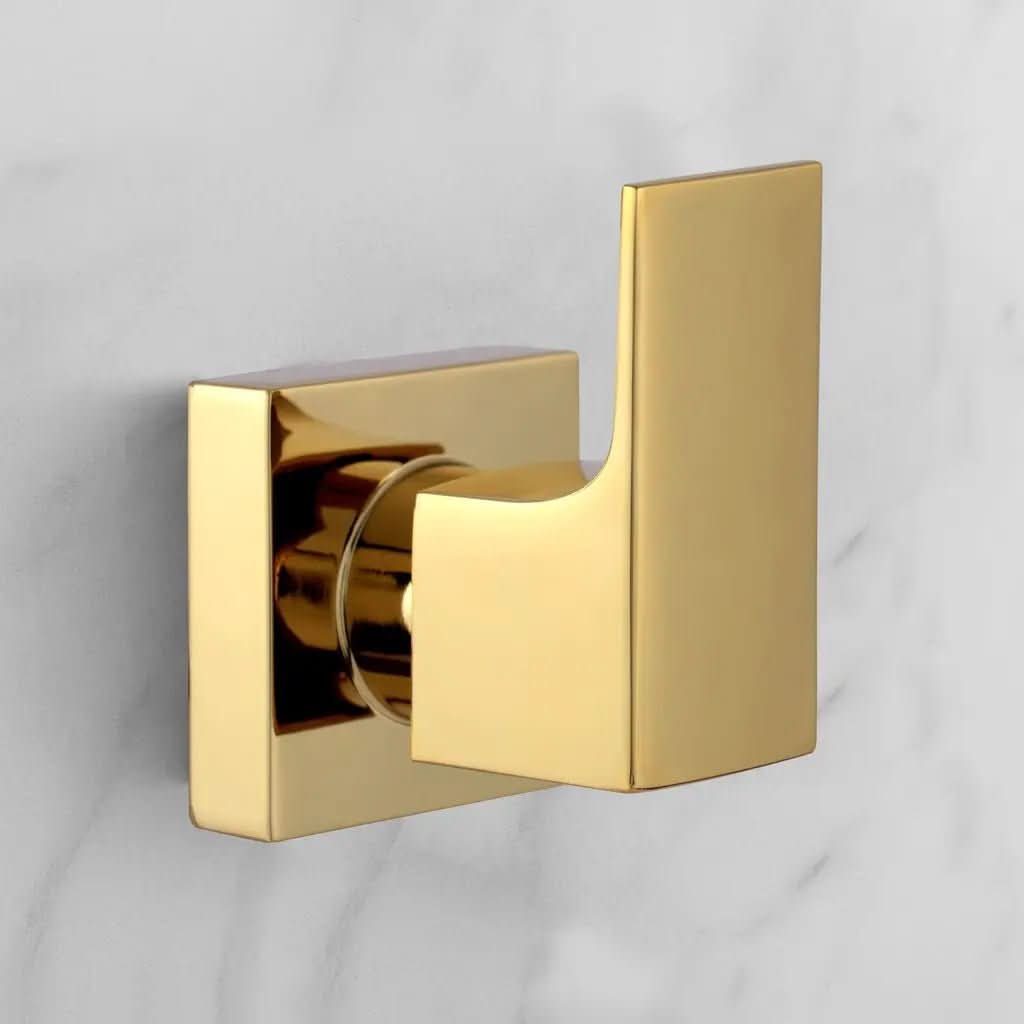 Acabamento Registro Alavanca Quadrado Dourado Brilhante Padrão Deca – Luxo e Alta Qualidade - Morada Serena