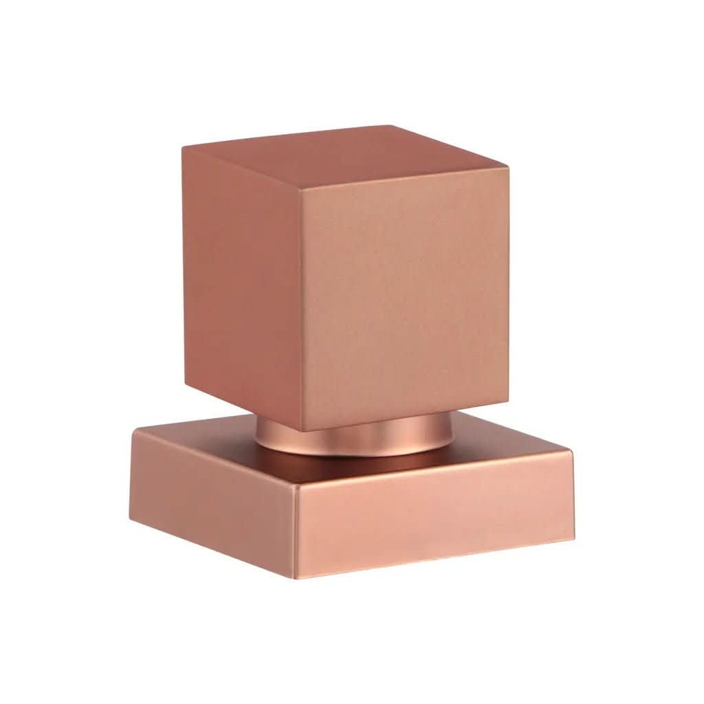 Acabamento para Banheiro Registro Quadrado Rose Gold Fosco Padrão Deca 3/4 - Sofisticação e Funcionalidade - Morada Serena