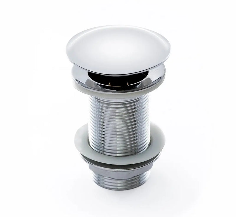 Válvula click inox preta para lavatório de banheiro