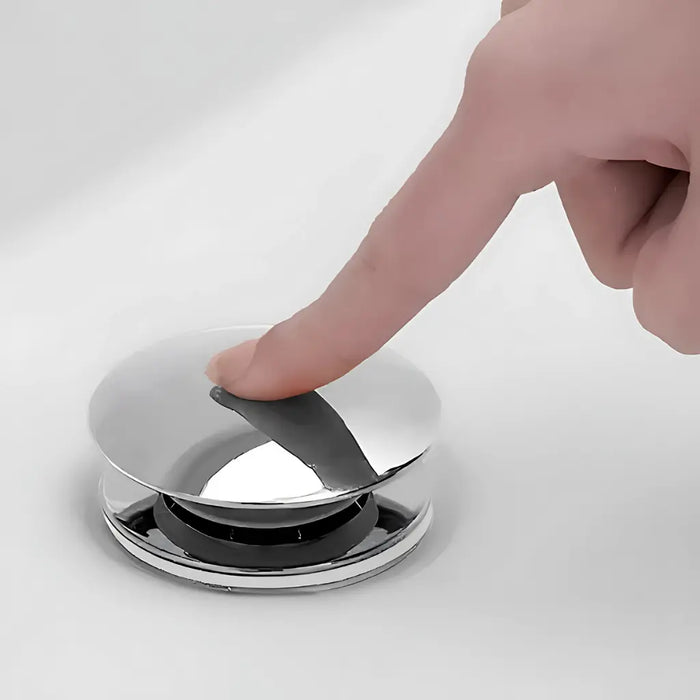 Válvula Click De Inox para pia de banheiro