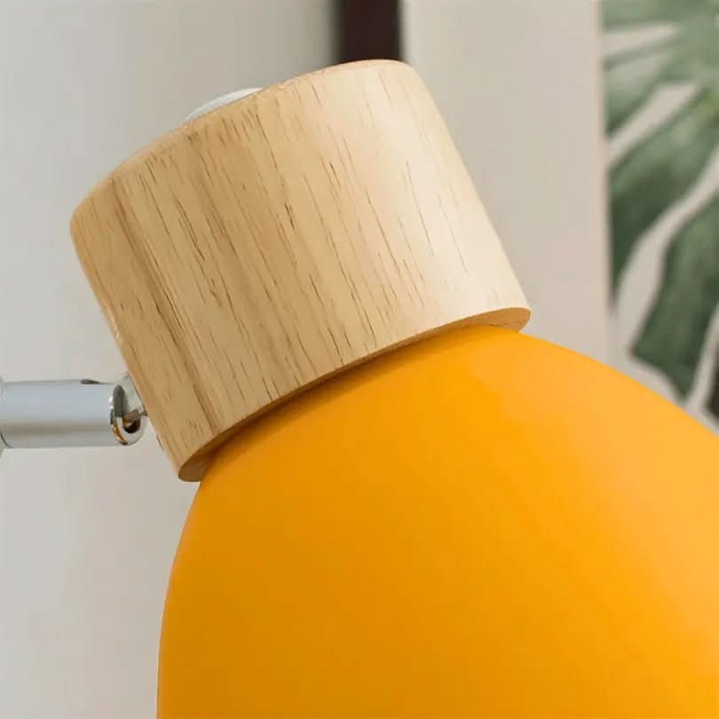 Arandela Articulada de Parede Interna Wooden – Estilo Escandinavo com Braço de Madeira - Morada Serena