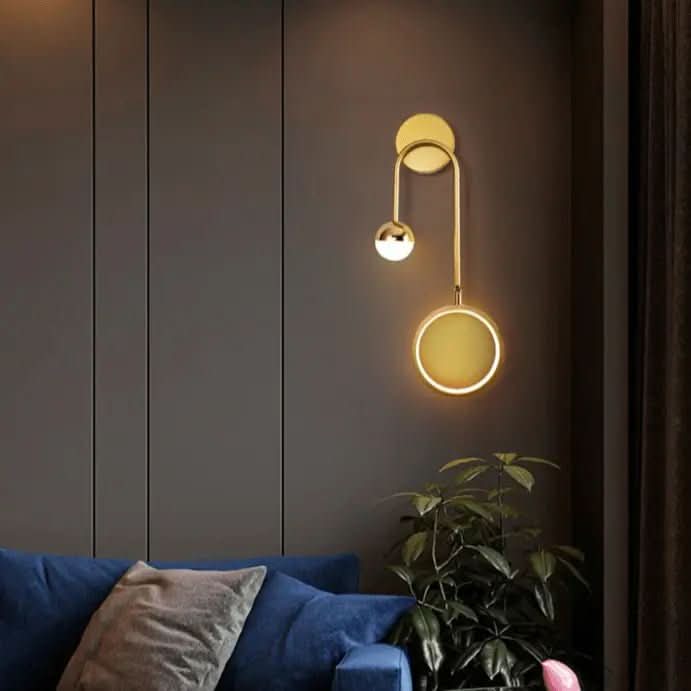Arandela de Parede De Quarto Moderna Gleam – Elegância e Iluminação Aconchegante - Morada Serena