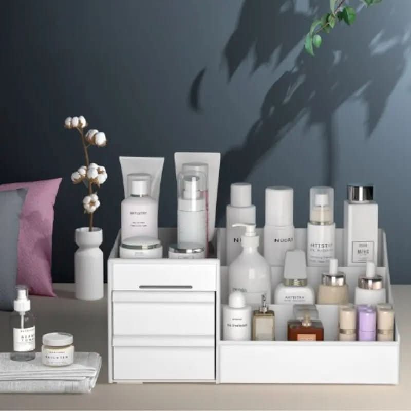 Caixa Organizadora Porta Maquiagem com Gavetas - Praticidade e Estilo para Sua Organização - Morada Serena