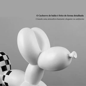 Ballon Dog Decoração Criativa em Resina Estilo Pop Art - Morada Serena