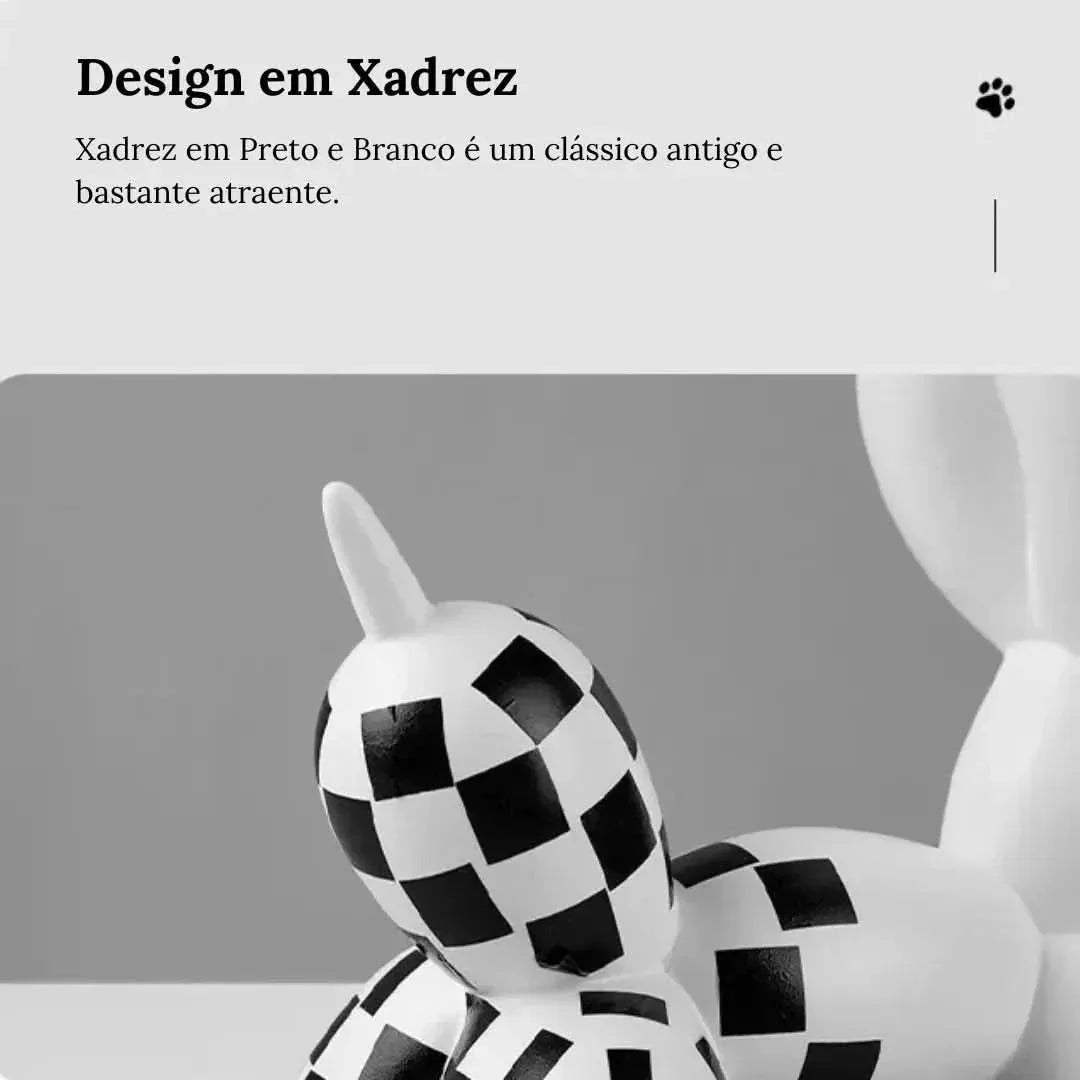 Ballon Dog Decoração Criativa em Resina Estilo Pop Art - Morada Serena