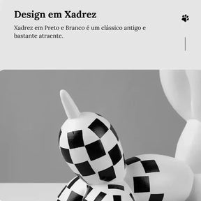 Ballon Dog Decoração Criativa em Resina Estilo Pop Art - Morada Serena