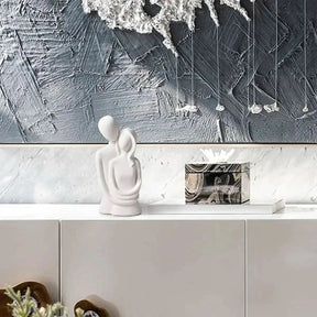 Escultura Decorativa em Resina Amor Entrelaçado - Morada Serena