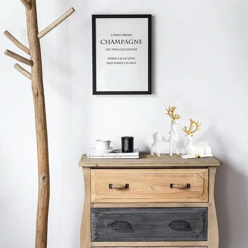 Estatueta Decorativa Escultura de Renas 2 peças - Morada Serena