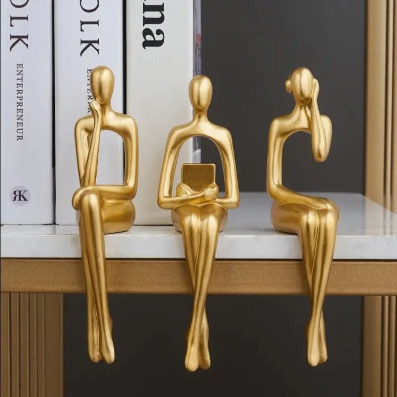 Kit Decoração Abstrata 3 peças - Morada Serena