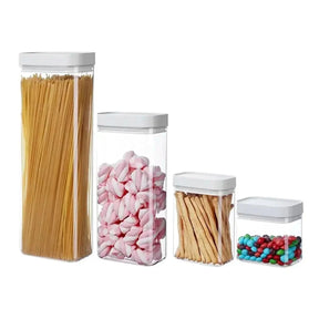 Kit Potes Herméticos 4 peças – Organização e Conservação Perfeitas - Morada Serena