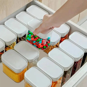 Kit Potes Herméticos 4 peças – Organização e Conservação Perfeitas - Morada Serena