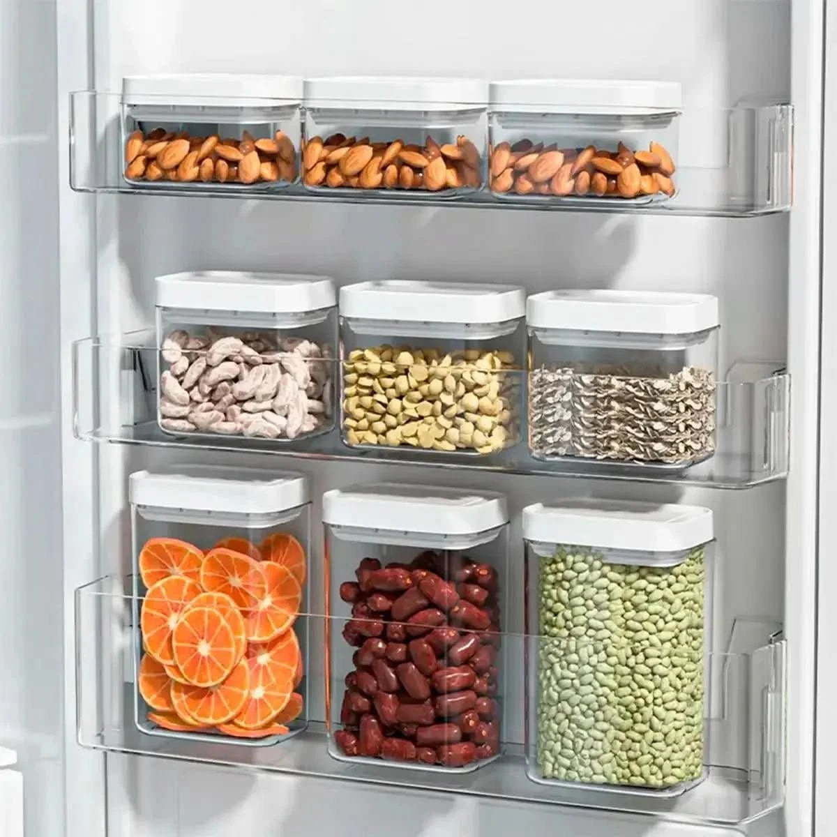 Kit Potes Herméticos 4 peças – Organização e Conservação Perfeitas - Morada Serena