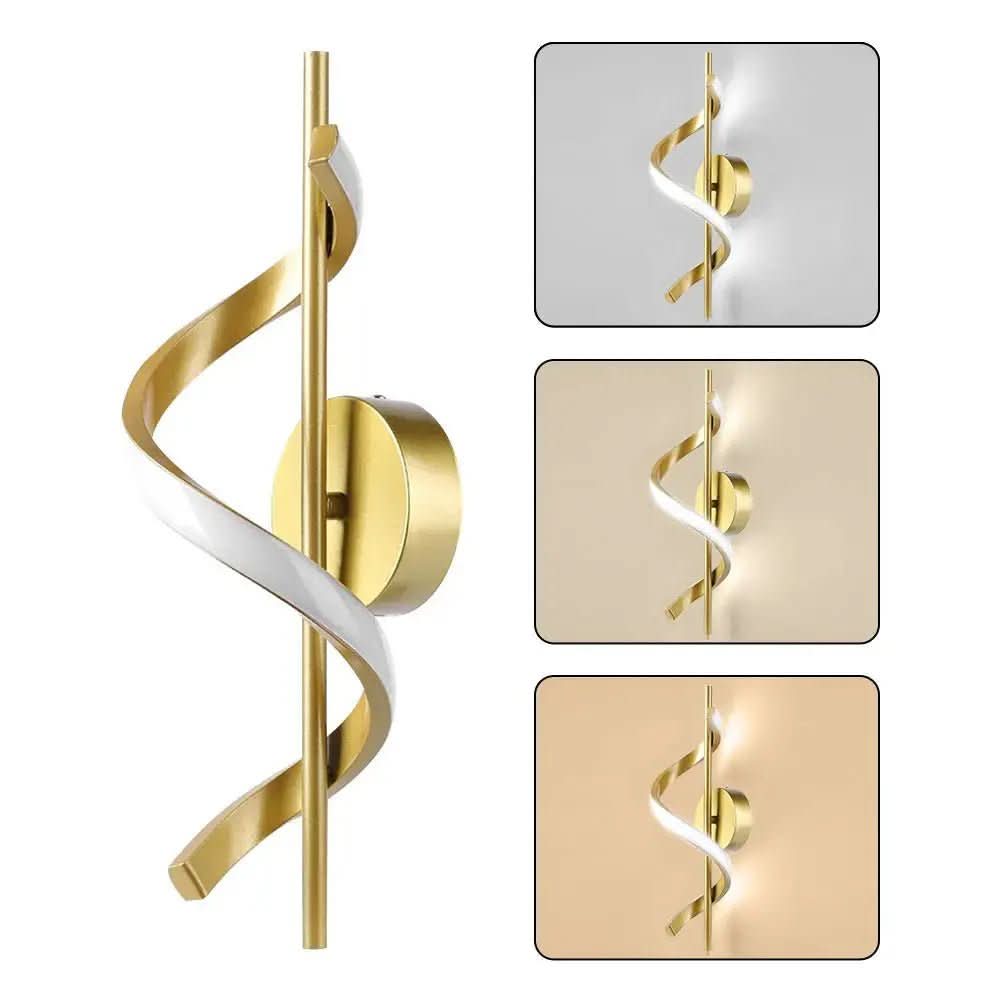 Luminária Arandela Dourada de Parede Sens - Morada Serena