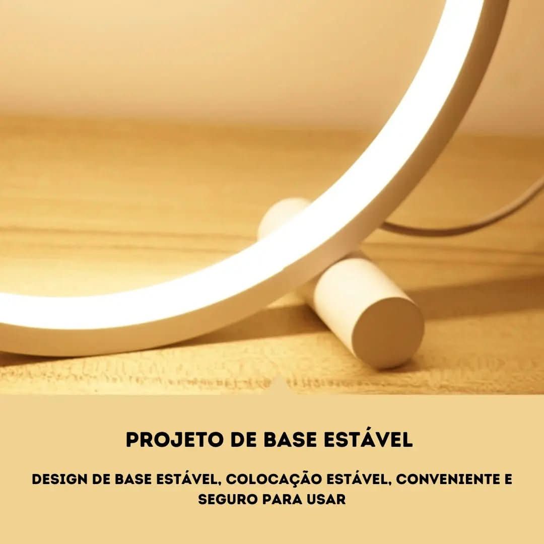 Luminária de Mesa Alumínio Moderna Touch - Morada Serena