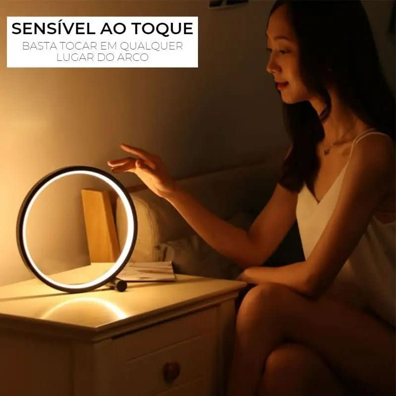 Luminária de Mesa Alumínio Moderna Touch - Morada Serena