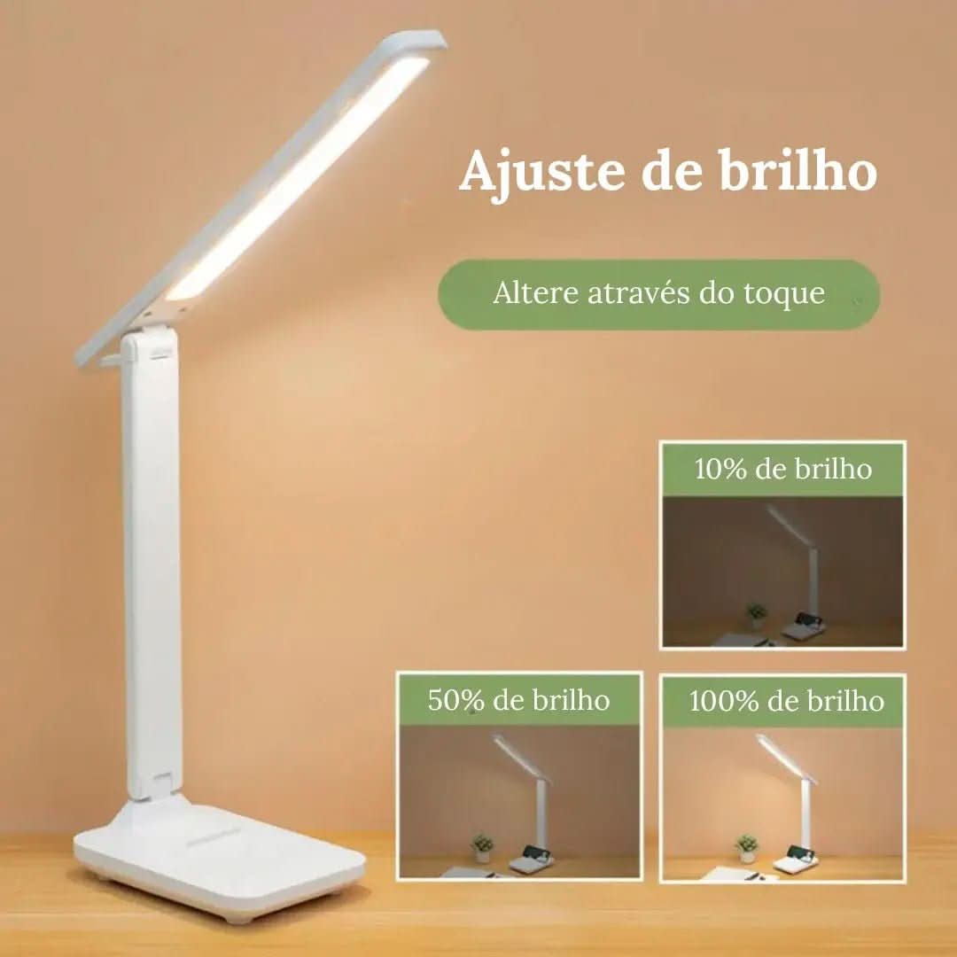 Luminária de Mesa LED - Proteção dos Olhos - Morada Serena
