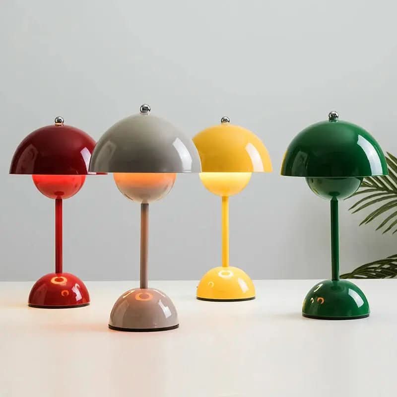 Luminária de Mesa Led Touch Cogumelo - Iluminação Moderna e Prática - Morada Serena