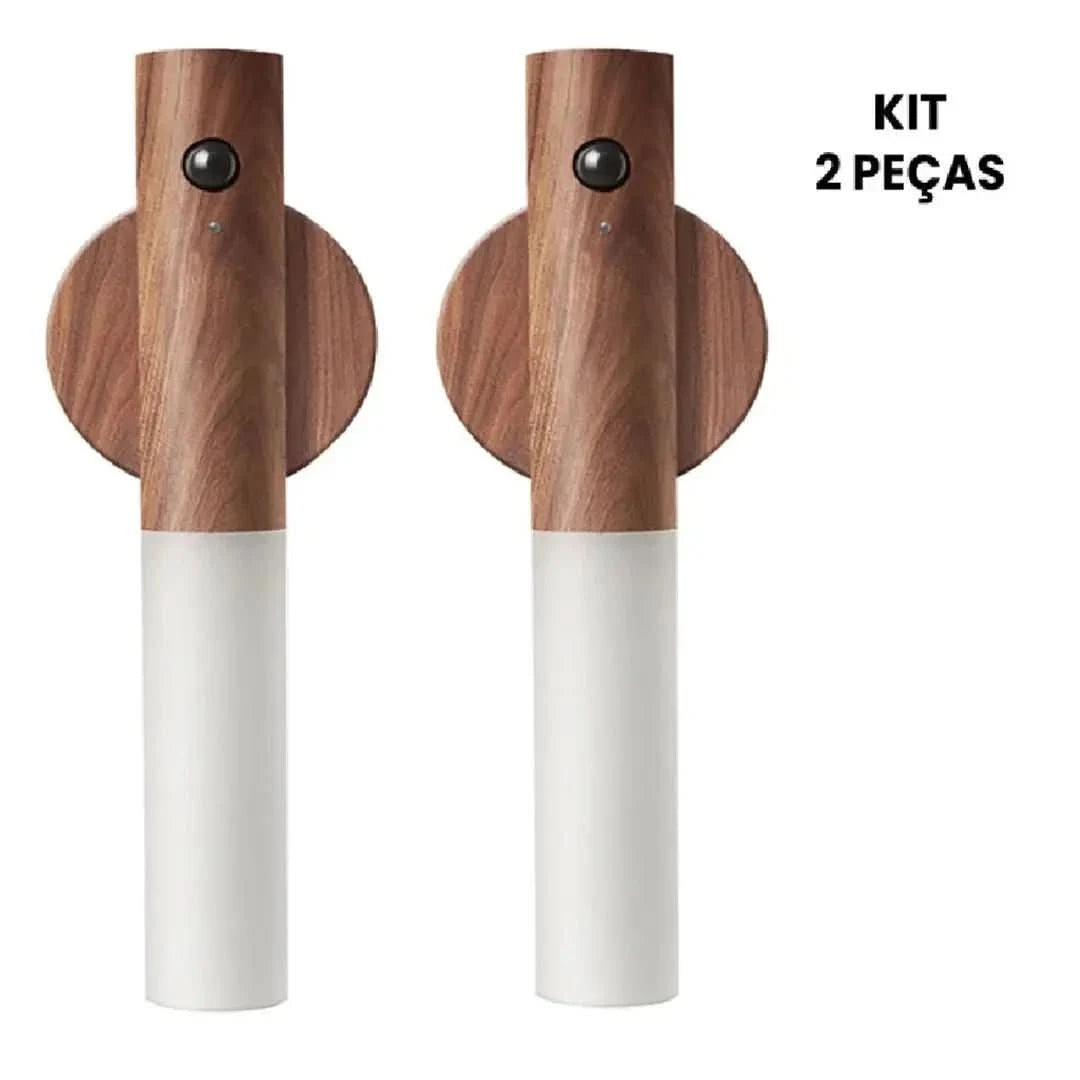 Luminária De Parede Sem Fio Luz Led Recarregável Com Sensor Movimento - Morada Serena