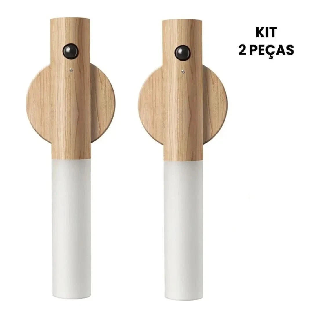 Luminária De Parede Sem Fio Luz Led Recarregável Com Sensor Movimento - Morada Serena