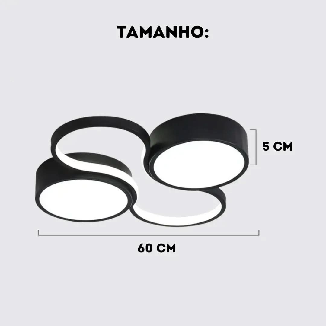 Luminária de Teto Plafon Redondo Led - Morada Serena