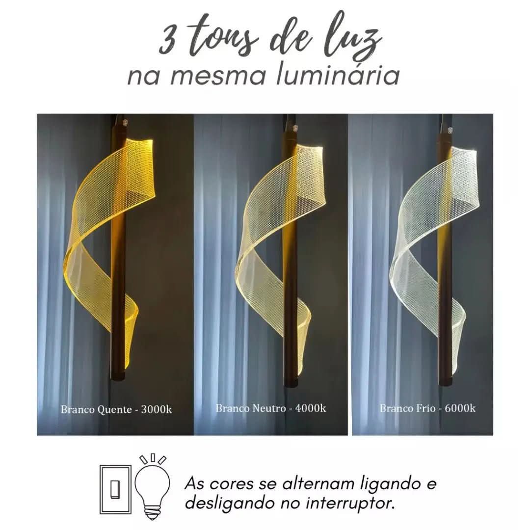 Luminária Pendente iluminação interior Led Nórdico - Design Moderno e Eficiente - Morada Serena