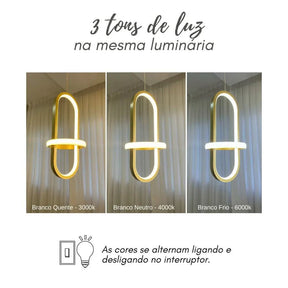 Luminária Pendente Nórdico Contemporâneo - Morada Serena
