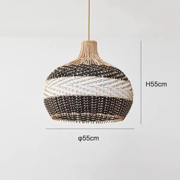 Luminária Pendente Rattan – Decoração Natural e Elegante - Morada Serena