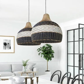 Luminária Pendente Rattan – Decoração Natural e Elegante - Morada Serena