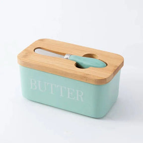 Mantegueira Cerâmica e Tampa de Bambu – Praticidade e Elegância na Sua Cozinha - Morada Serena