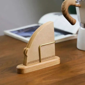 Porta - Filtro de Café de Madeira Suporte Filtro Papel | Organize Seu Café com Estilo e Praticidade - Morada Serena