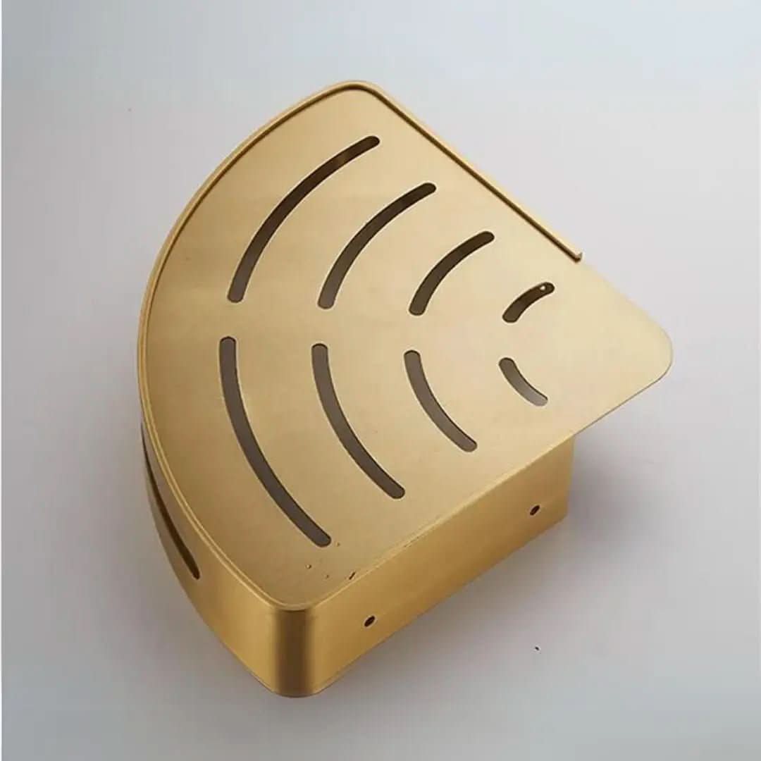 Prateleira de Canto para Banheiro Dourada – Organização e Elegância - Morada Serena