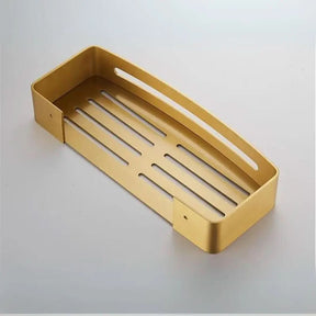 Prateleira de Canto para Banheiro Dourada – Organização e Elegância - Morada Serena