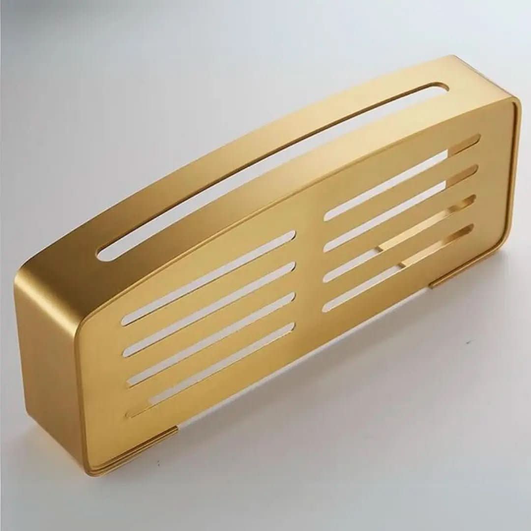 Prateleira de Canto para Banheiro Dourada – Organização e Elegância - Morada Serena