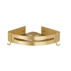 Prateleira de Canto para Banheiro Dourada – Organização e Elegância - Morada Serena