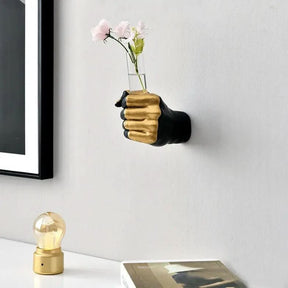 Punho Criativo + Vaso para Arranjo 2 Peças – Decoração Exclusiva e Versátil - Morada Serena