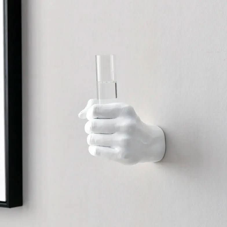 Punho Criativo + Vaso para Arranjo 2 Peças – Decoração Exclusiva e Versátil - Morada Serena