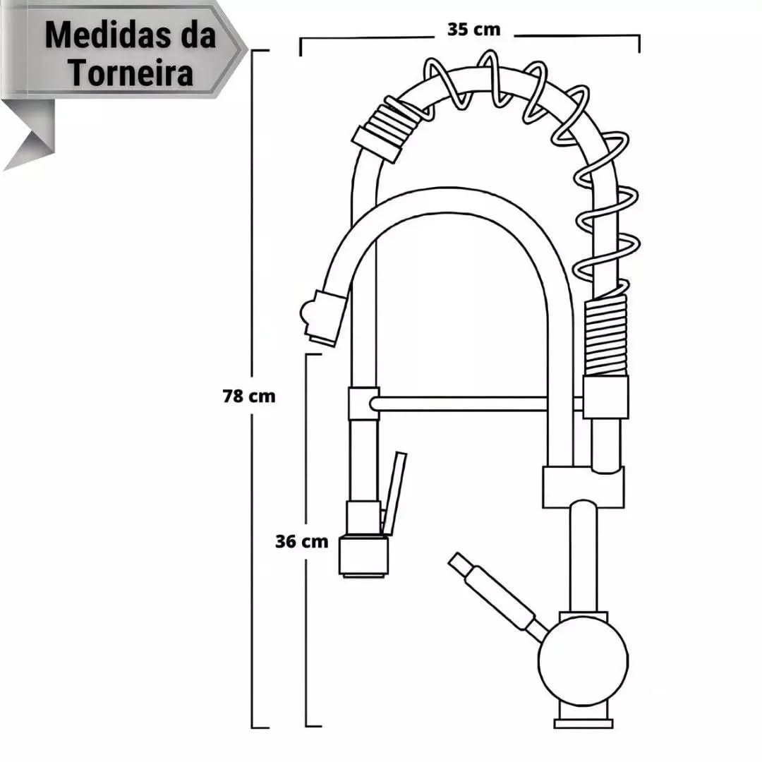 Torneira Gourmet Para Cozinha - Elara - Morada Serena