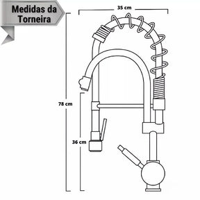 Torneira Gourmet Para Cozinha - Elara - Morada Serena