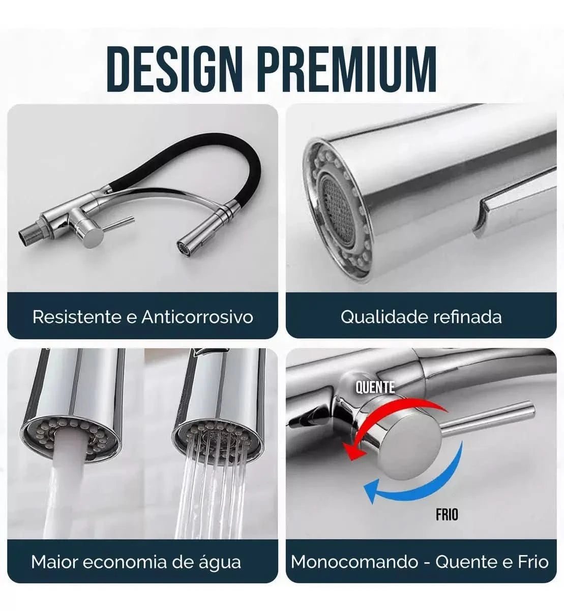 Torneira Para Cozinha Napoli: Design e Qualidade - Morada Serena