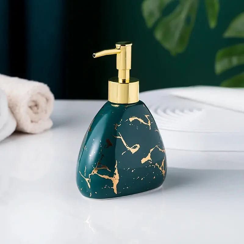 Acessórios Marmorizados Nórdicos para Banheiro - 03 Cores Elegantes para Sua Decoração - Morada Serena