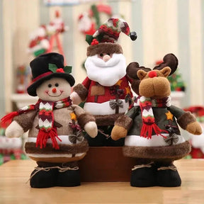 Boneco Papai Noel e Elfos para Decoração de Natal - Torne Seu Natal Mais Especial - Morada Serena