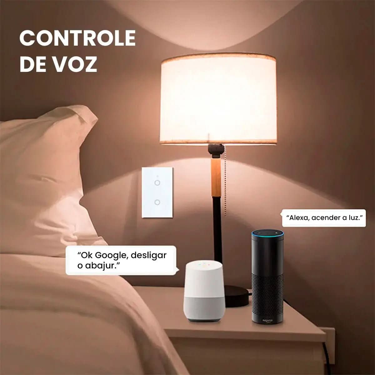 Interruptor Touch Inteligente Wifi - Morada Serena