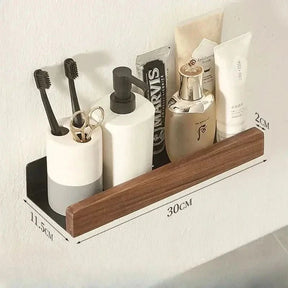 Prateleira Para Banheiro Madeira Maciça Punch - Free - Morada Serena