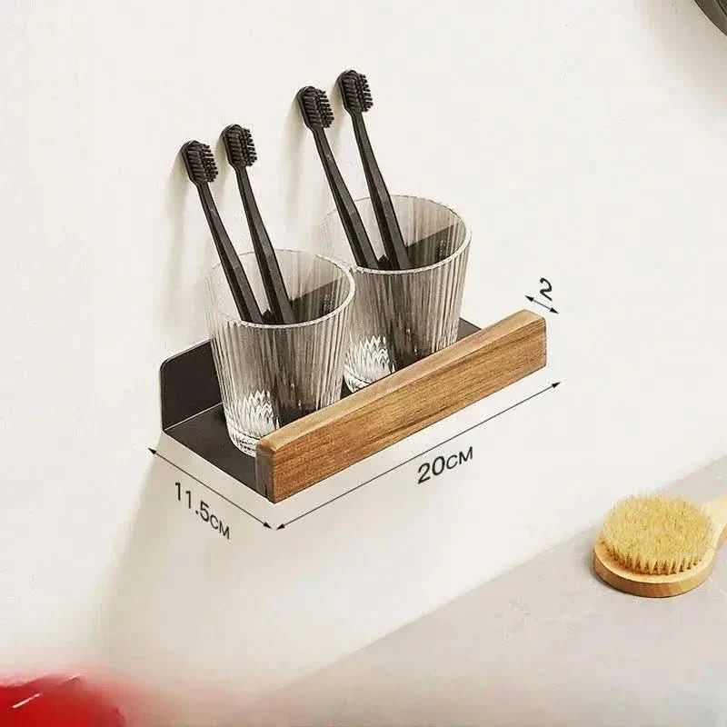 Prateleira Para Banheiro Madeira Maciça Punch - Free - Morada Serena