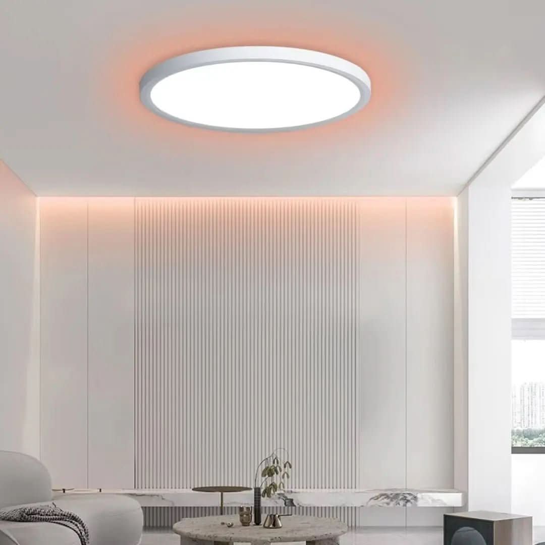 Luminária de Teto Plafon LED Redondo Inteligente - Compatível com Alexa e Google Home - Morada Serena