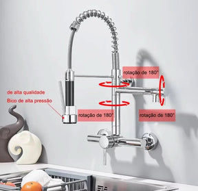 Torneira para Cozinha Misturador Modelo Pull Out - Praticidade e Estilo para Sua Cozinha - Morada Serena