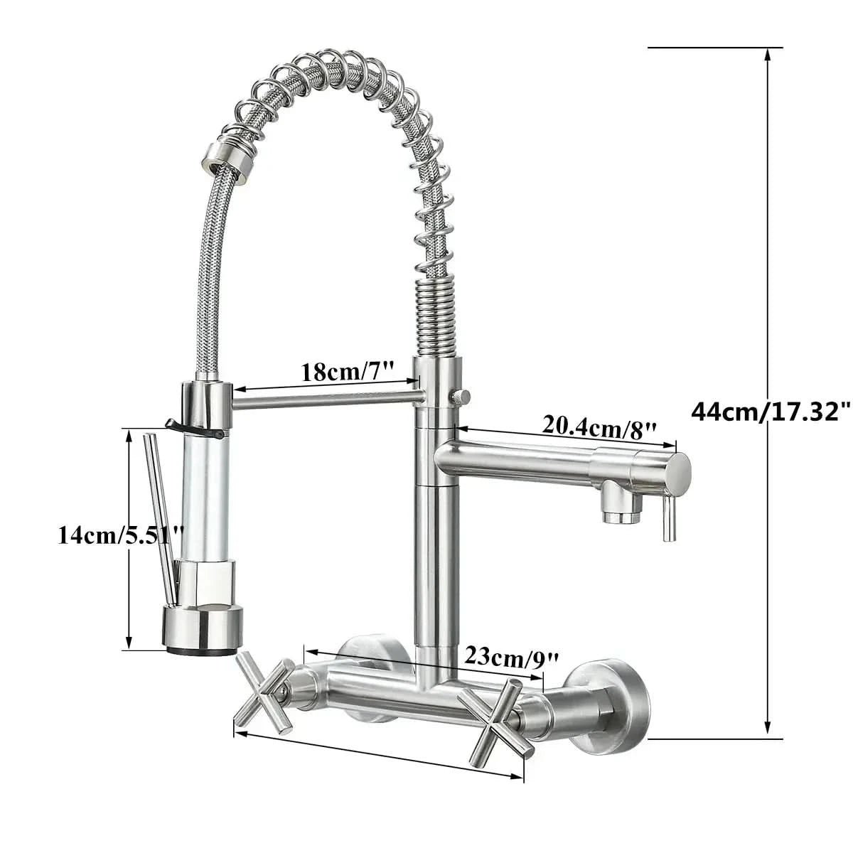 Torneira de Parede para Cozinha Gourmet Modelo Aura - Morada Serena