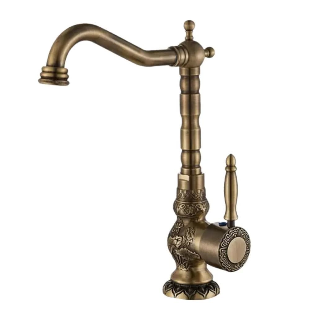 Torneira Monocomando Para Banheiro Modelo Antique - Morada Serena