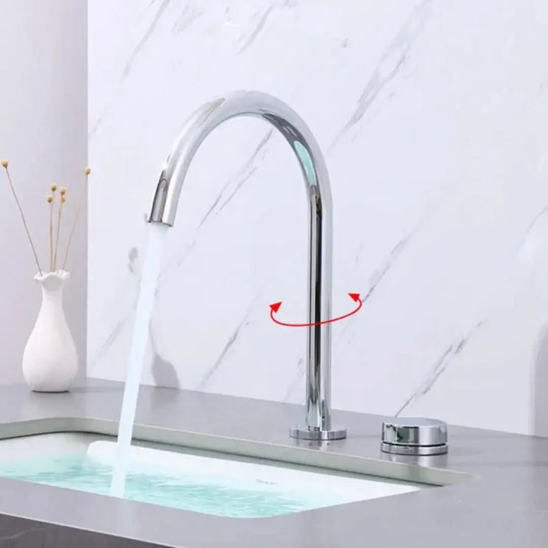 Torneira Para Banheiro Bica Alta Rotação 360 - Morada Serena